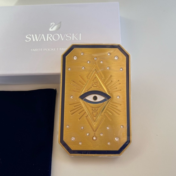 Swarovski Exclusive Tarot Card Pocket Mirror Brand New. BUY or FREE w/$200 PROMO - Picture 2 of 4